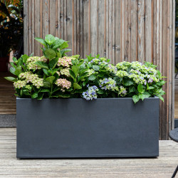 Jardinière gris anthracite 2 tailles - Basalt up
