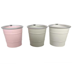 Cache-pot en zinc plusieurs tailles - Astro - Grossiste pour fleuristes et jardineries