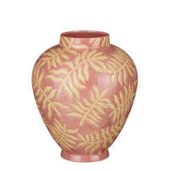 Vase en céramique rose - Nuri - Fournisseur de décoration
