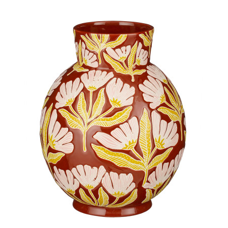 Vase en céramique violet - Nuri - Fournisseur de décoration