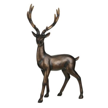 Cerf debout marron H. 155.5cm - Grossiste déco évènementiel
