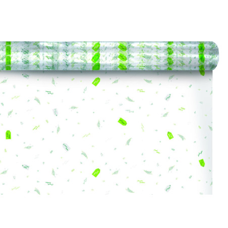 Rouleau de polypro imprimé muguet 30µ - Chanceux - grossiste fleuriste