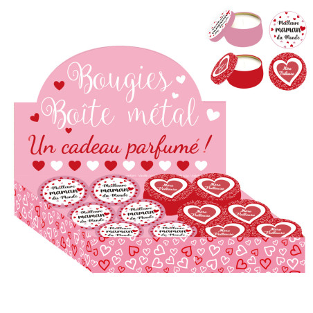 Bougie parfumée dans sa boite en métal - Idole - Fournisseur cadeaux fête des mères