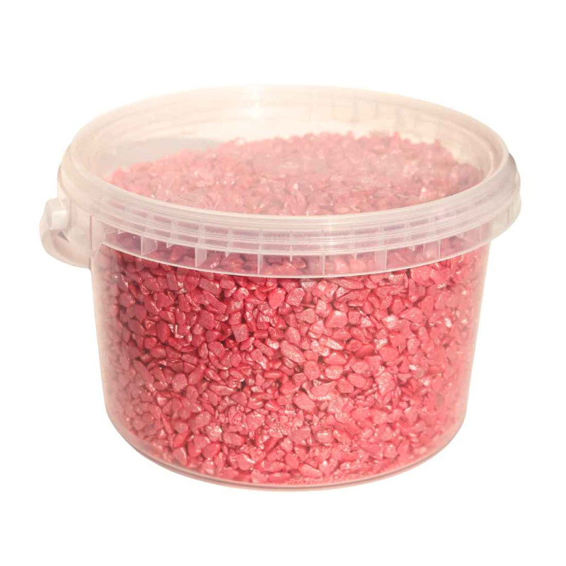 Seau de 2.5L de déco rocks 5/8mm plusieurs couleurs