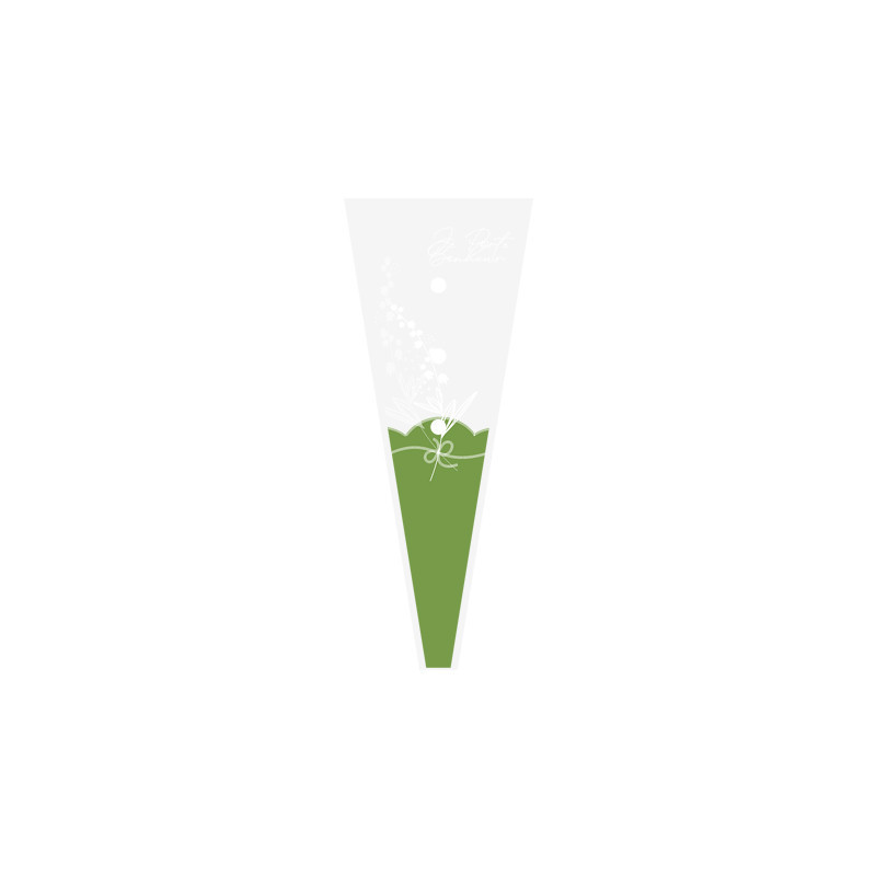 Paquet de 50 housses muguet 2 couleurs - Lilia - grossiste emballage 1er mai