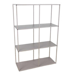 Etagère haute en métal taupe - Order