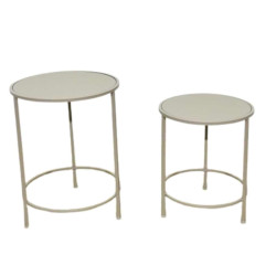Set de 2 selettes en métal gris - Mobilis