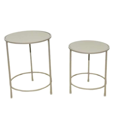 Set de 2 selettes en métal gris - Mobilis