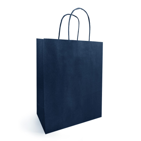 Paquet de 50 sacs kraft navy blue 3 tailles - Balto