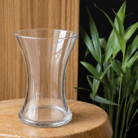 Vase Otis D. 14 x H. 19 cm - Grossiste de vase - Fournisseur Verrerie - Vase transparent