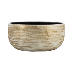 Coupe blanche patinée - Funchal - Grossiste en poterie
