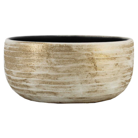 Coupe blanche patinée - Funchal - Grossiste en poterie
