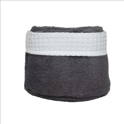 Panier + 6 serviettes 2 couleurs - Douceur - Fournisseur hotellerie