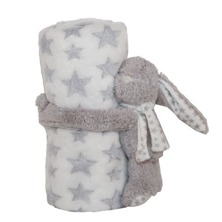 Peluche plaid lapin - Lapinou