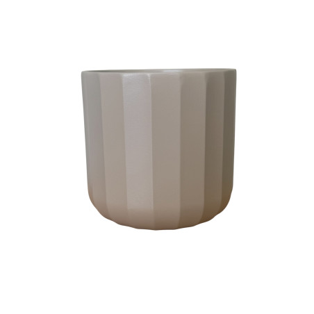 Cache-pot en céramique sable plusieurs tailles - Palladio