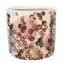 Cache-pot cylindre à motif 3 tailles - Fleurotone