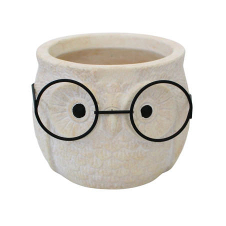 Cache-pot hibou à lunette - Hoohoo