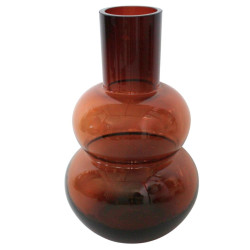 Vase en verre 2 bulles - Amber