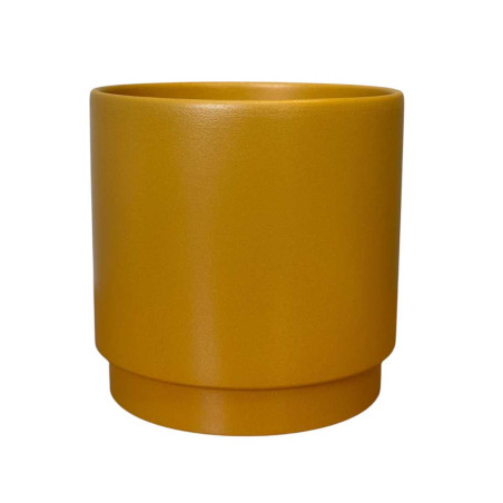 Cache-pot cylindre jaune 4 tailles - Step