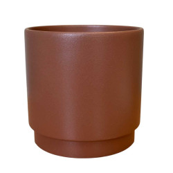 Cache-pot cylindre brun 4 tailles - Step