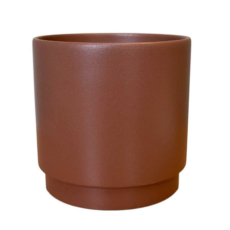 Cache-pot cylindre brun 4 tailles - Step