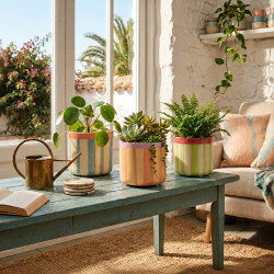 Cache-pot lilas rose 3 tailles - Barry