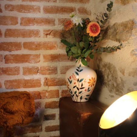 Vase haut déco florale - Boreal
