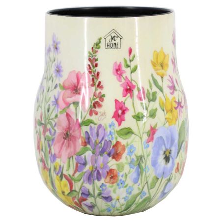 Vase motif fleur 2 tailles - Keros