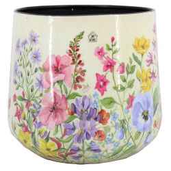 Cache-pot motif fleur 3 tailles - Keros
