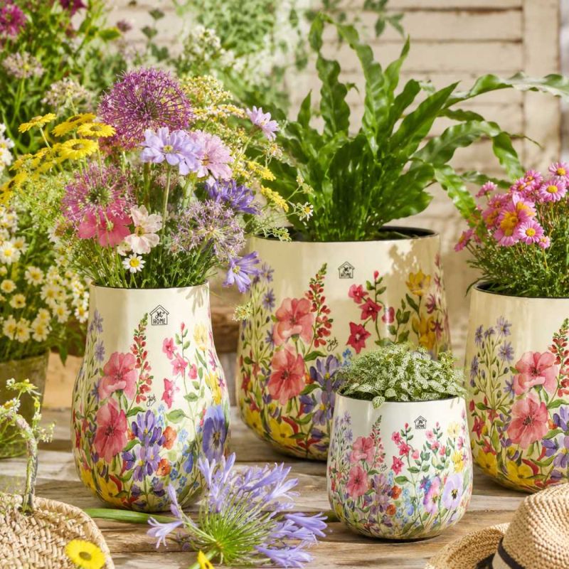 Vase motif fleur 2 tailles - Keros