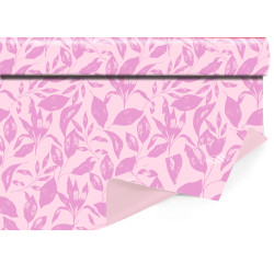 Papier cadeau Folia Rose - Rouleau Clayrbrill
