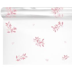 Rouleau de polypro imprimé 2 tailles - Melune rose