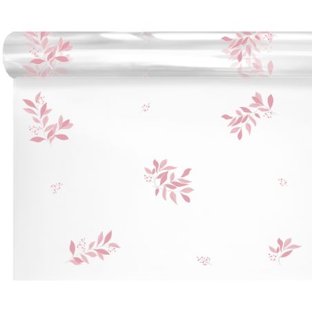 Rouleau de polypro imprimé 2 tailles - Melune rose