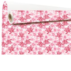 Rouleau de kraft imprimé 0.80x40M - Nari rose