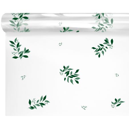 Rouleau de polypro imprimé 2 tailles - Melune vert
