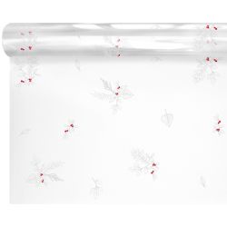 Rouleau de polypro imprimé 2 tailles - Glacina argent