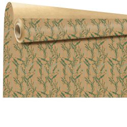 Rouleau de kraft imprimé 0.80x40M - Arborescence vert