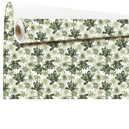 Rouleau de kraft imprimé 0.80x40M - Nari vert