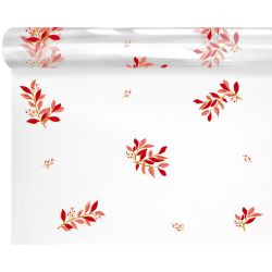 Rouleau de polypro imprimé 2 tailles - Melune rouge