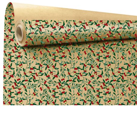 Rouleau de kraft imprimé 0.80x40M - Sorba or
