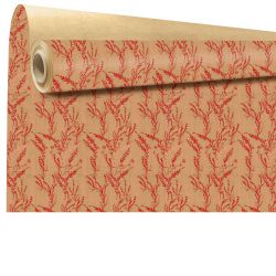 Rouleau de kraft imprimé 0.80x40M - Arborescence rouge