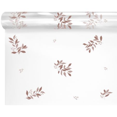 Rouleau de polypro imprimé 2 tailles - Melune mocha