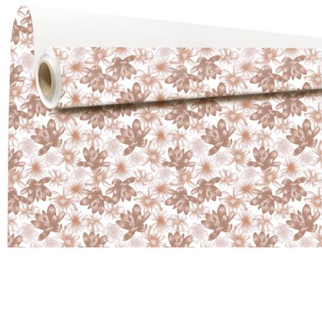 Rouleau de kraft imprimé 0.80x40M - Nari beige