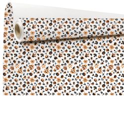Rouleau de kraft imprimé 0.80x40M - Bastel ocre
