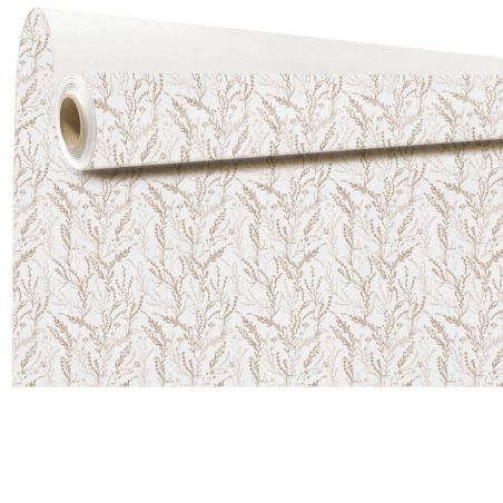 Rouleau de kraft imprimé 0.80x40M - Arborescence mocha