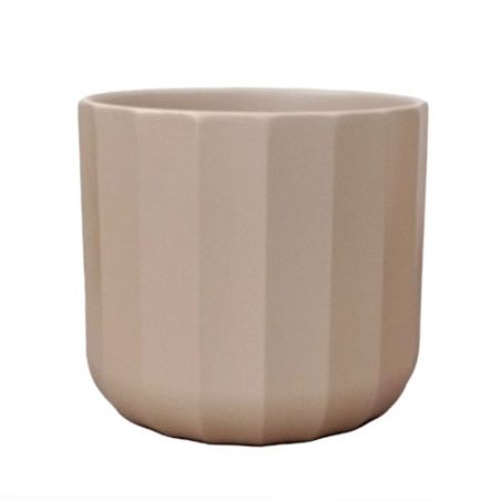 Cache-pot en céramique écru 3 tailles - Palladio