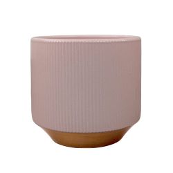 Cache-pot en céramique beige 3 tailles - Basy