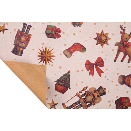 Rouleau de kraft recyclé - Nutcracker blanc - Grossiste en embalage pour les pros