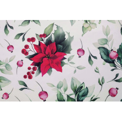 Rouleau de papier mat transparent 30µ - Xmas Flower - Fournisseur pour les pros de l'emballage