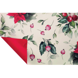 Rouleau de papier opaque 40µ - Xmas Flower - Grossiste en emballage pour les pros